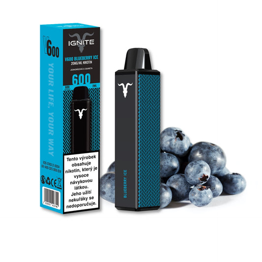 Ignite Vape V600 Blueberry Ice