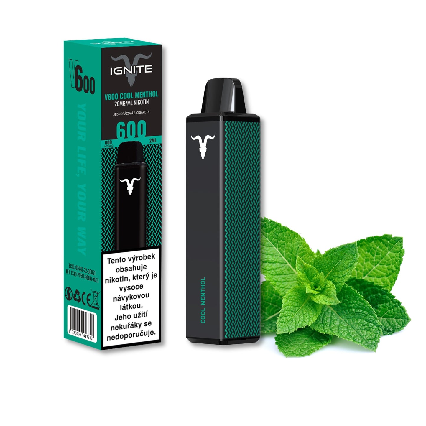 Ignite Vape V600 Cool Menthol