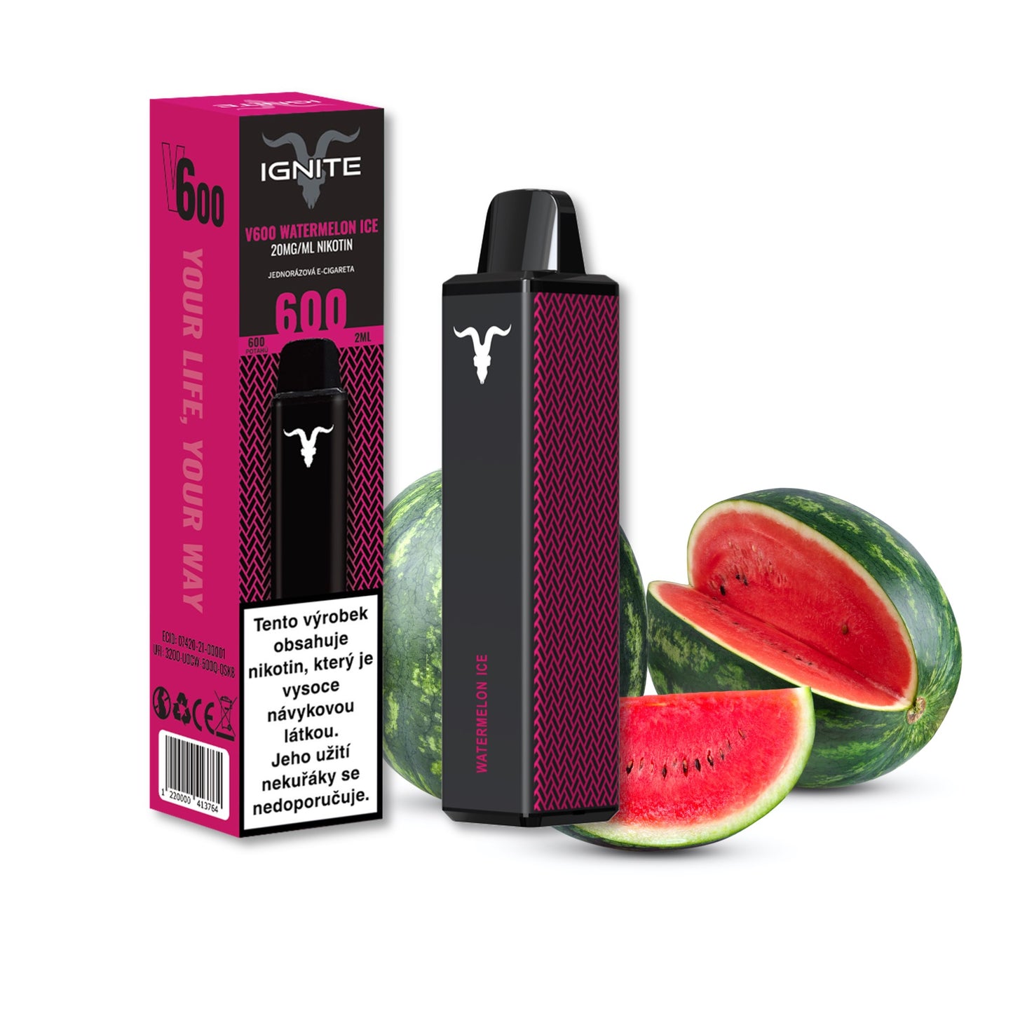 Ignite Vape V600 Watermelon Ice