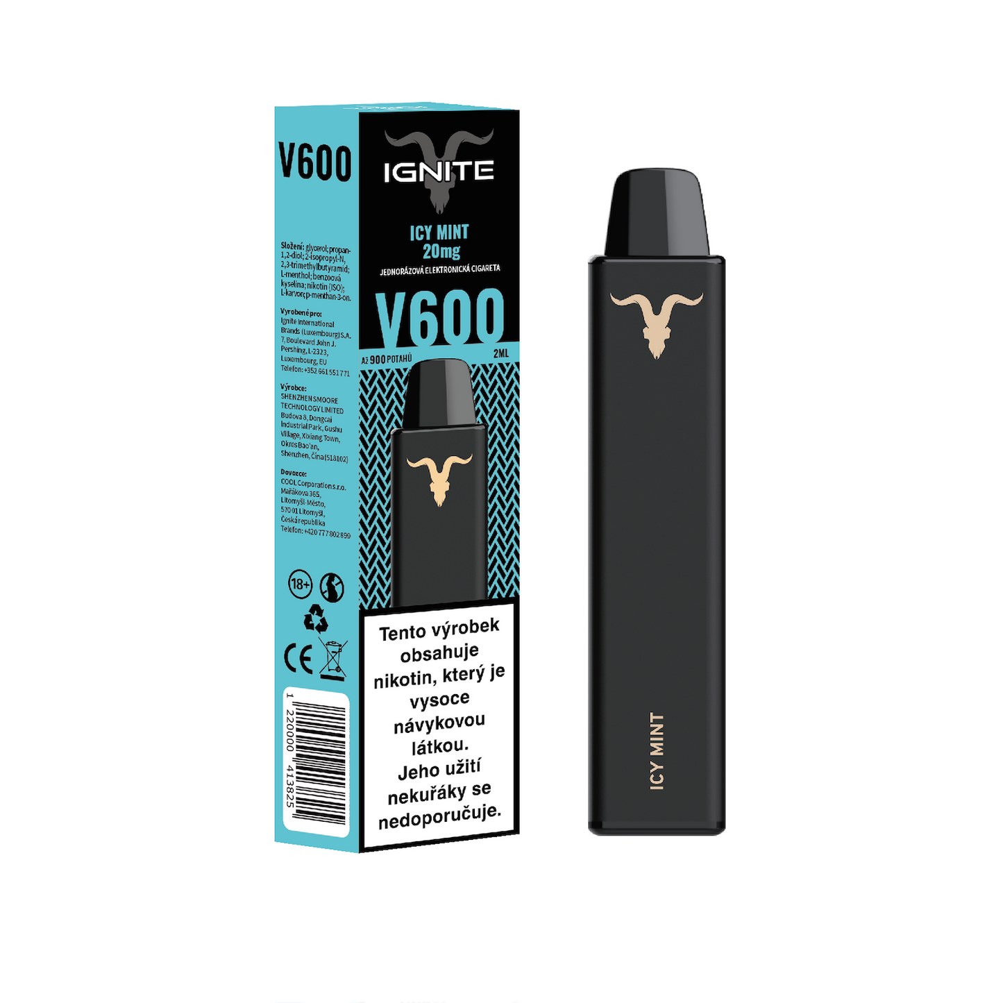 Ignite Vape V600 Icy Mint SLIM