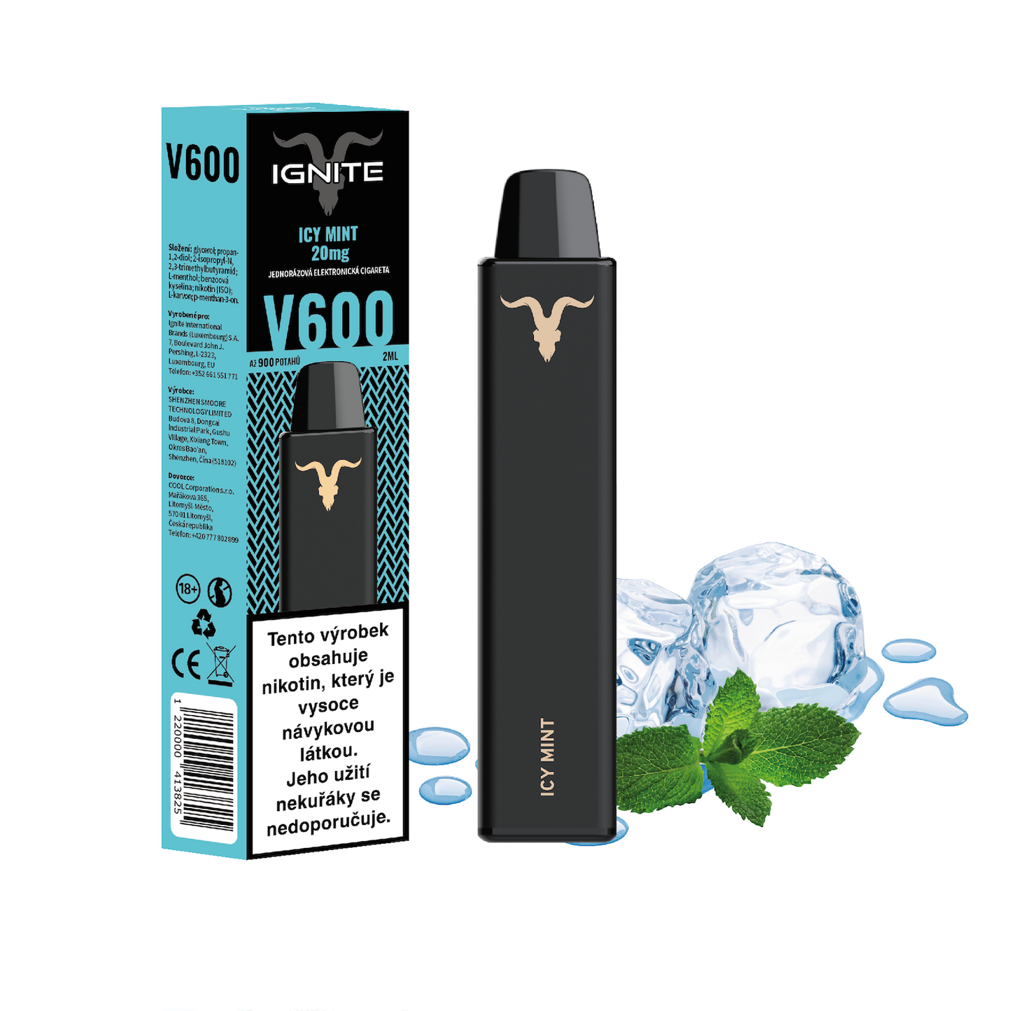 Ignite Vape V600 Icy Mint SLIM