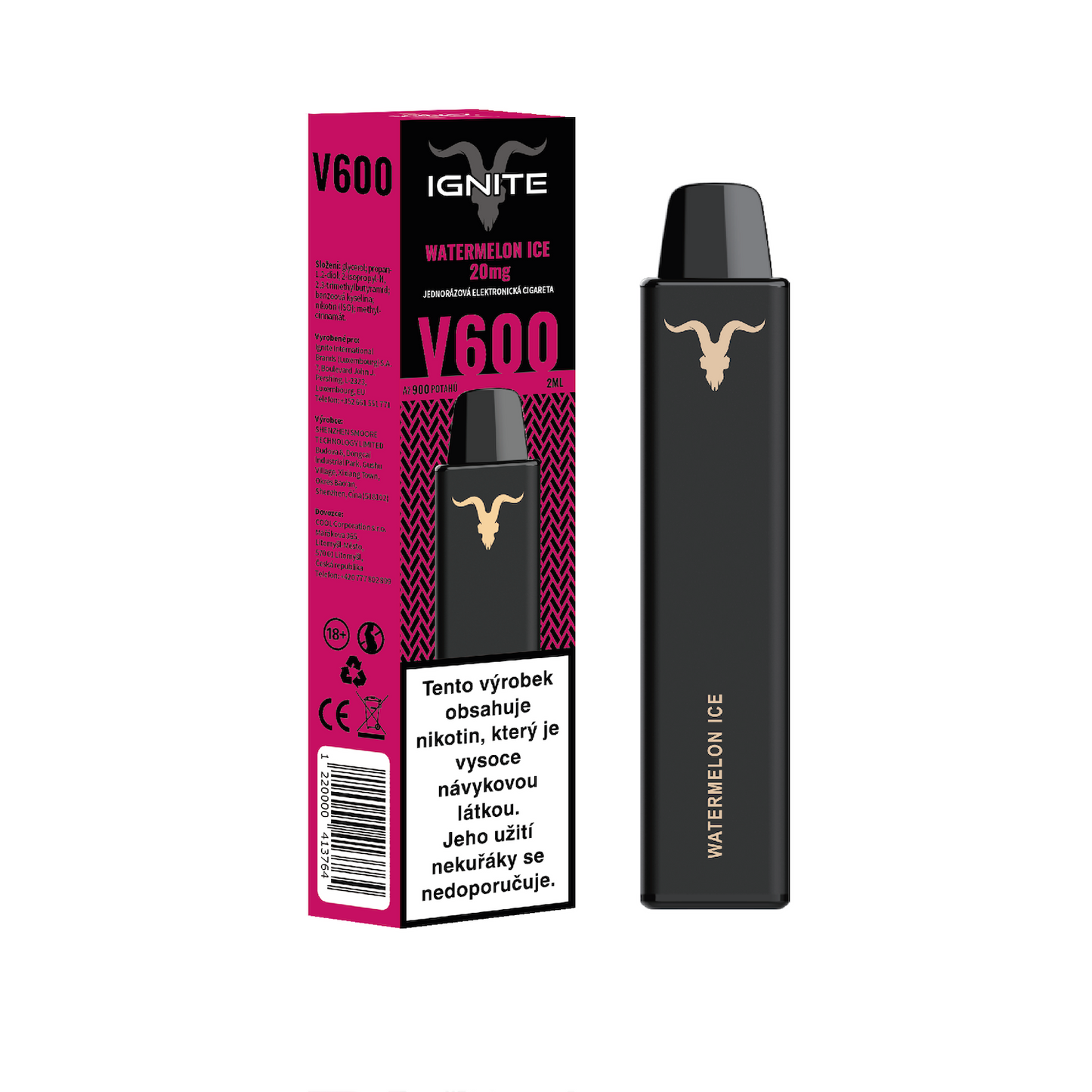Ignite Vape V600 Watermelon Ice SLIM