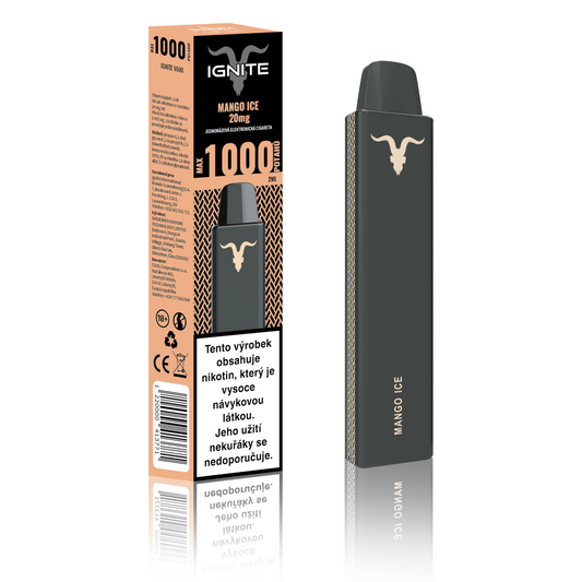 Ignite Vape 1000 potažení Mango Ice