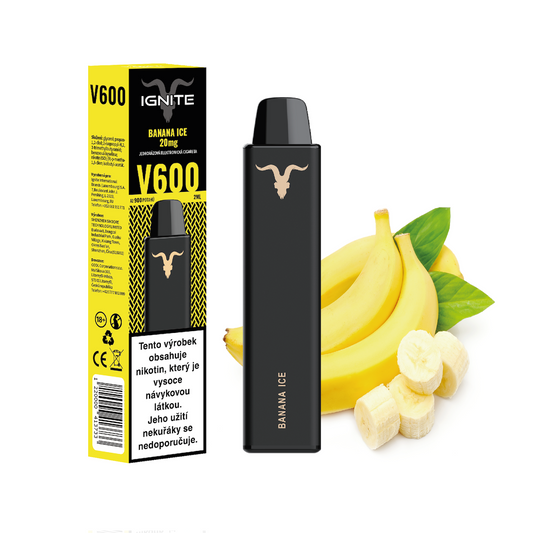 Ignite Vape V600 Banana Ice SLIM