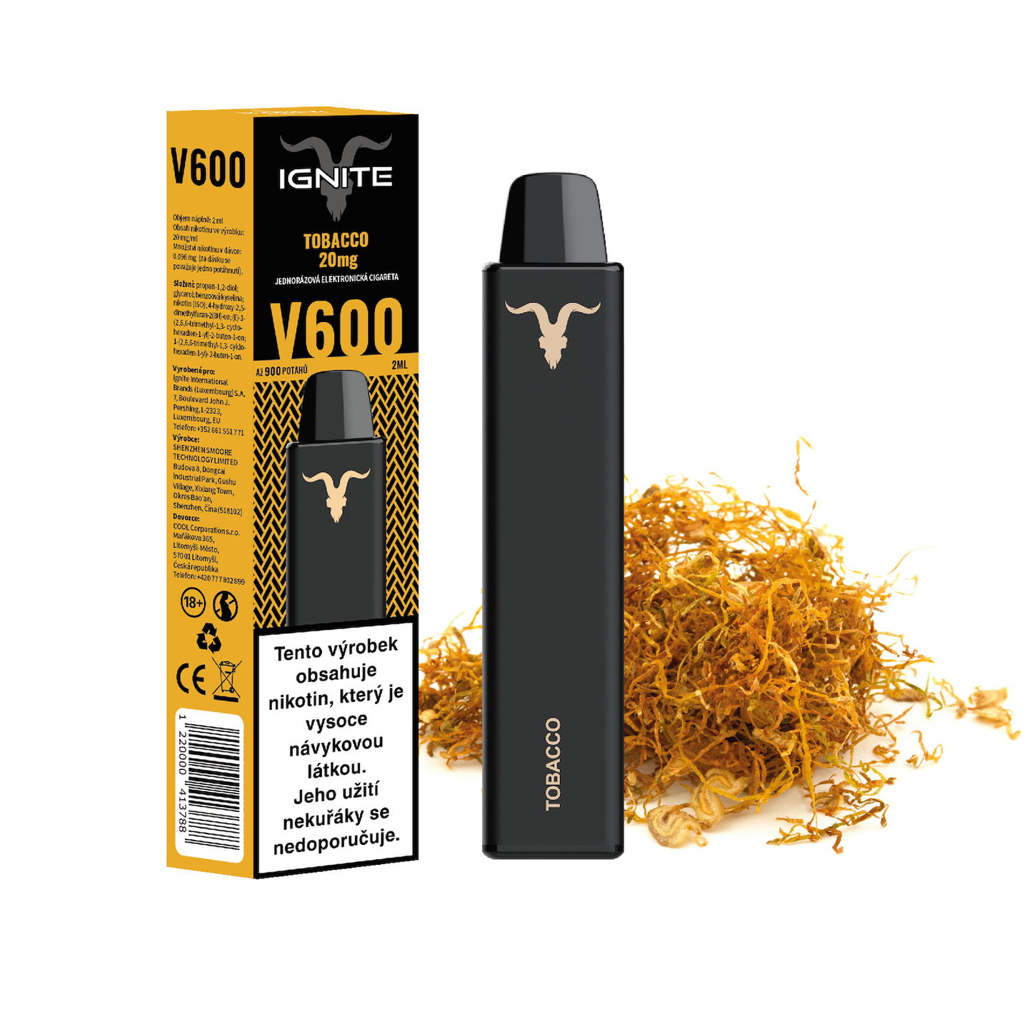 Ignite Vape V600 Tobacco SLIM